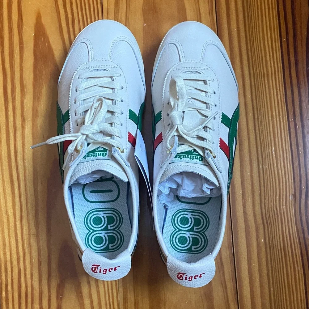 Brand New Onitsuka Tiger Mexico 66 red, green, beige - Picture 3 of 8